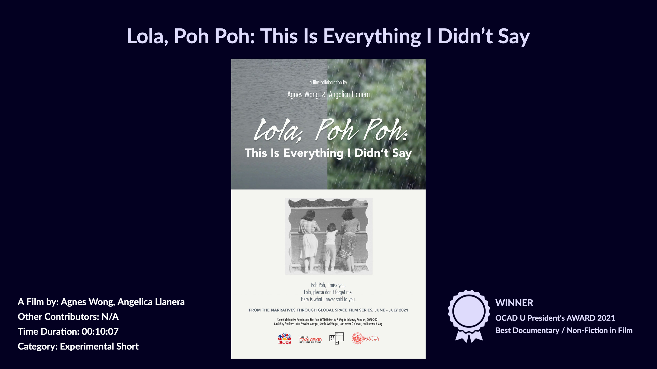 Lola, Poh, Poh movie poster and details