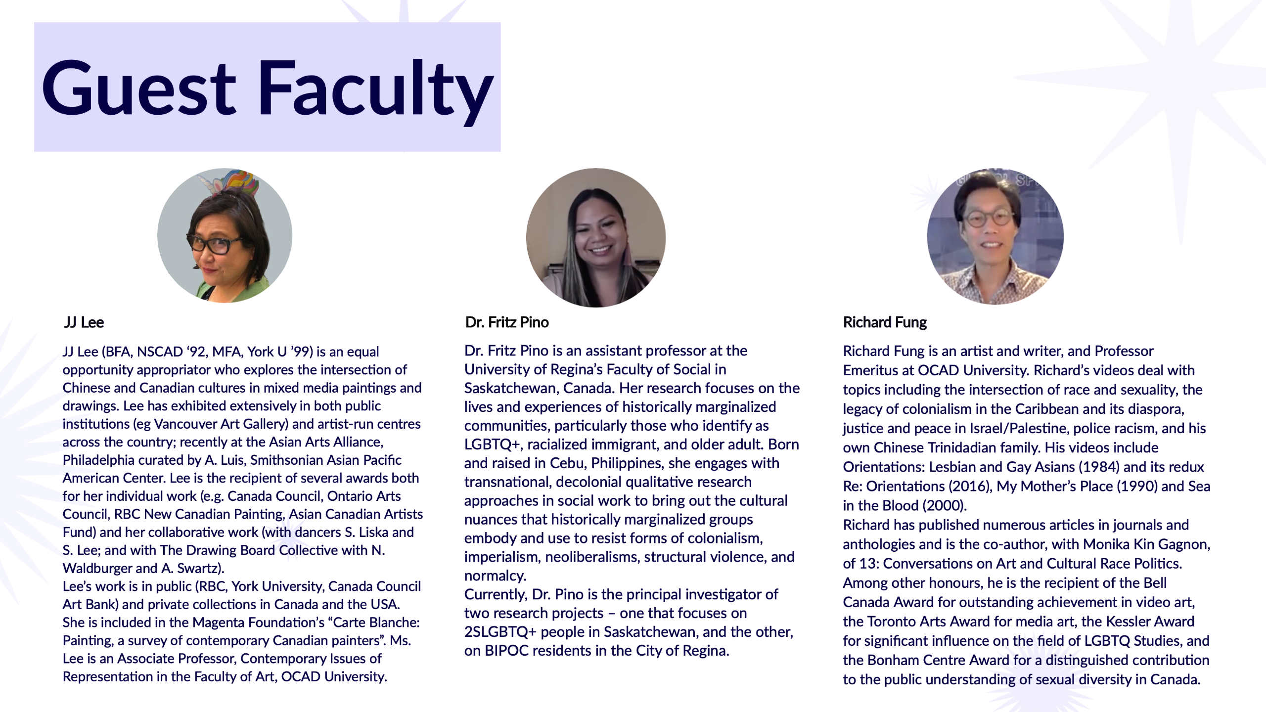 Guest Faculty bio and photo