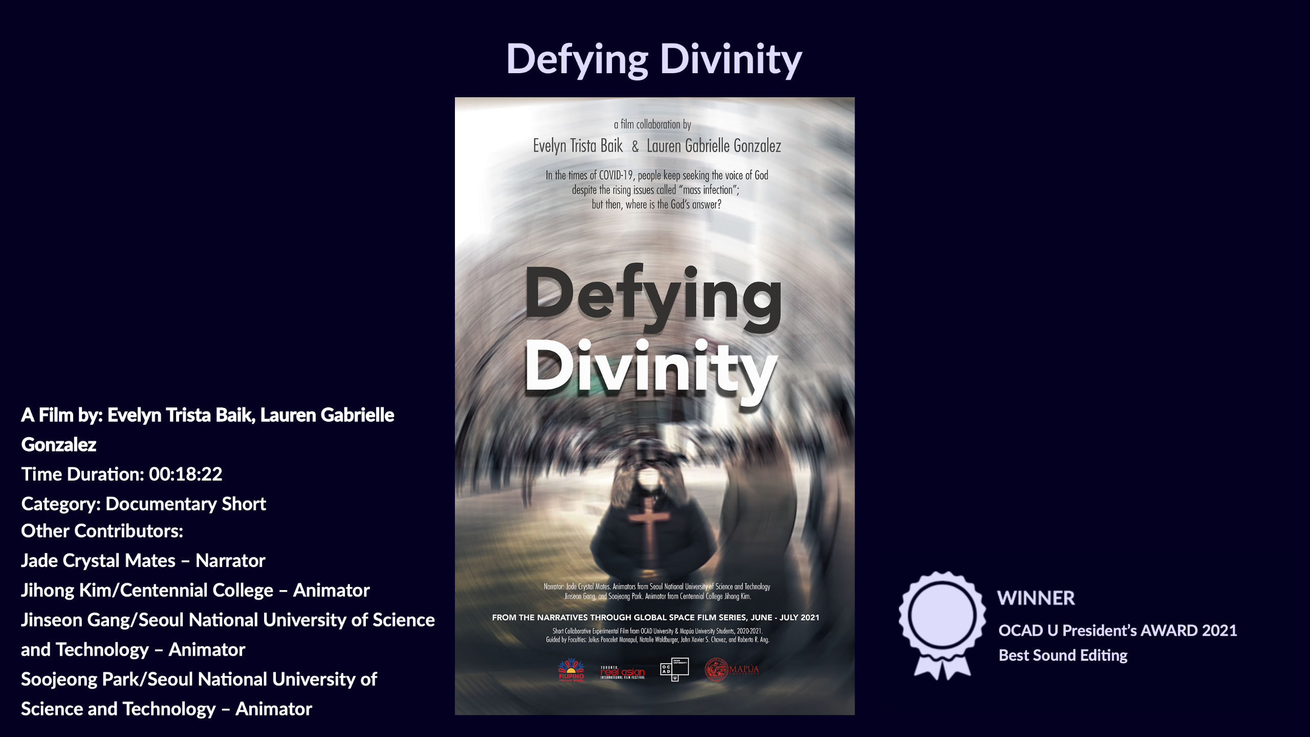Defying Divinity movie poster and movie details