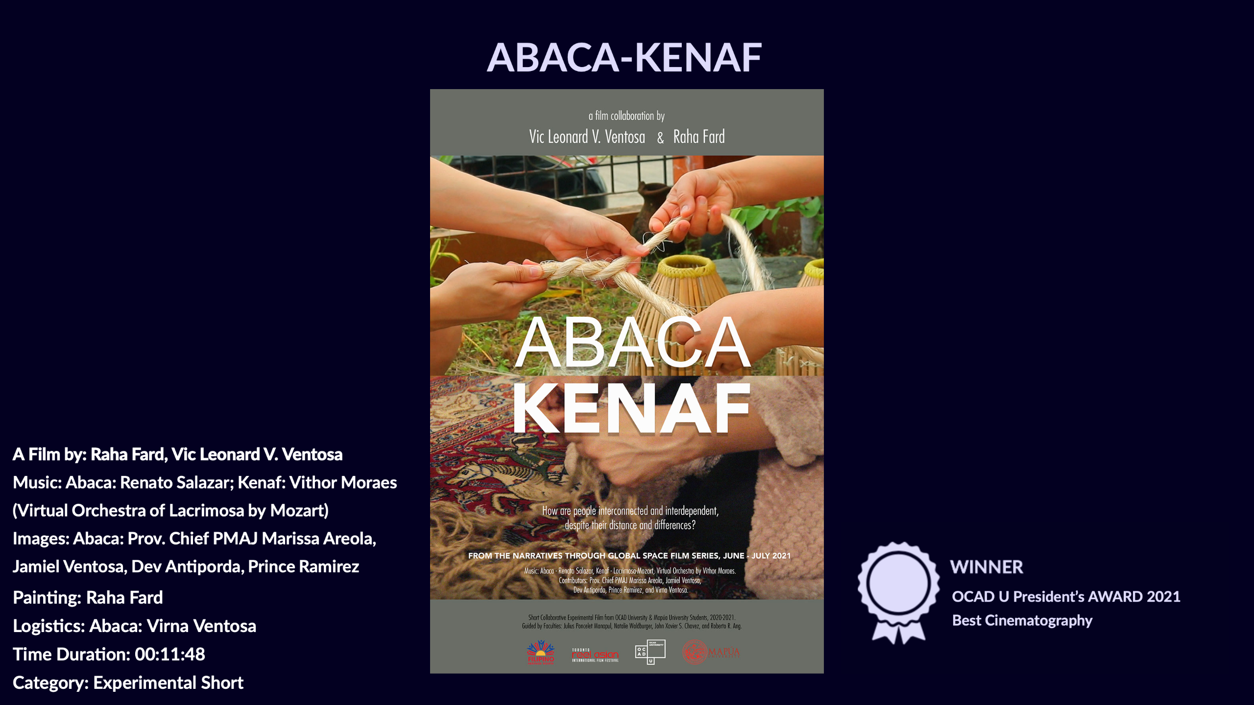 ABACA KENAF movie poster and information
