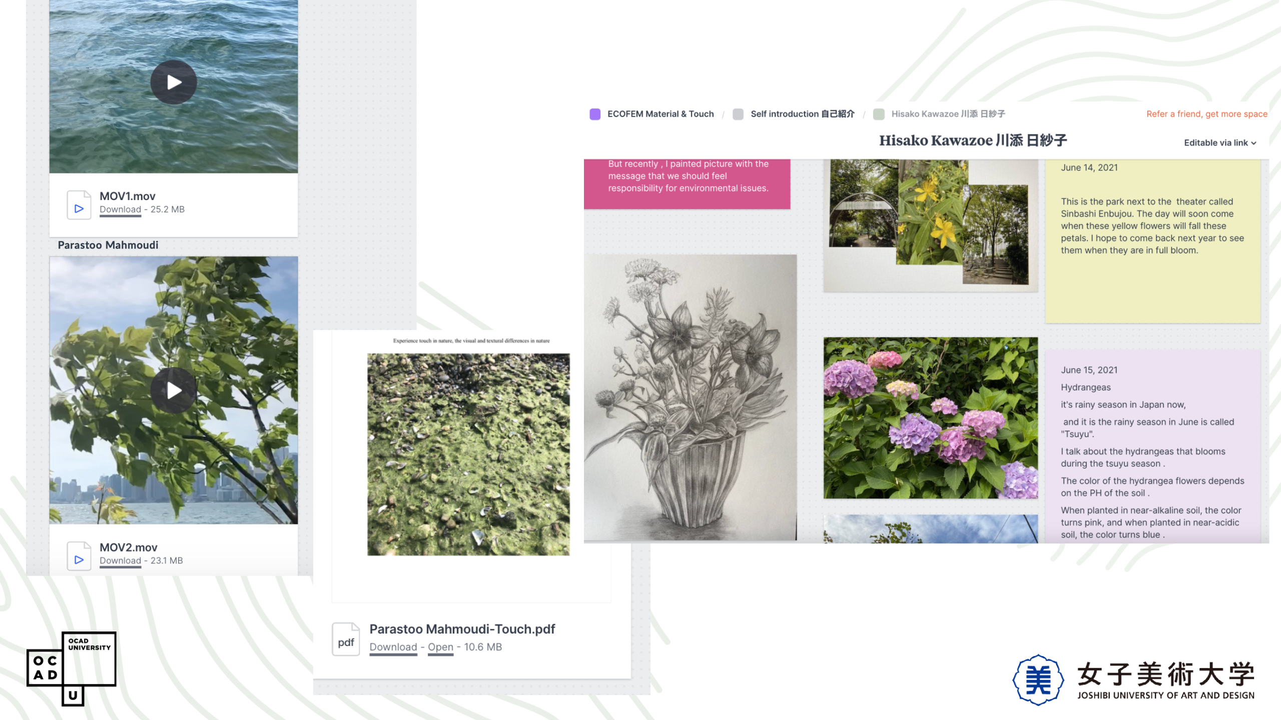 Images of work in progress