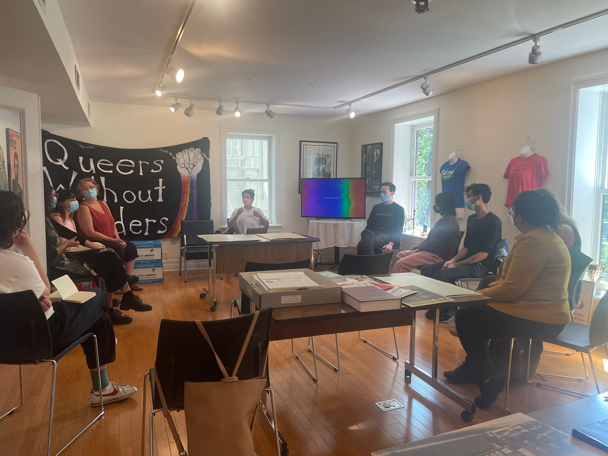 Group trip with artists Tony Macarena to The Arquives in Toronto, ON