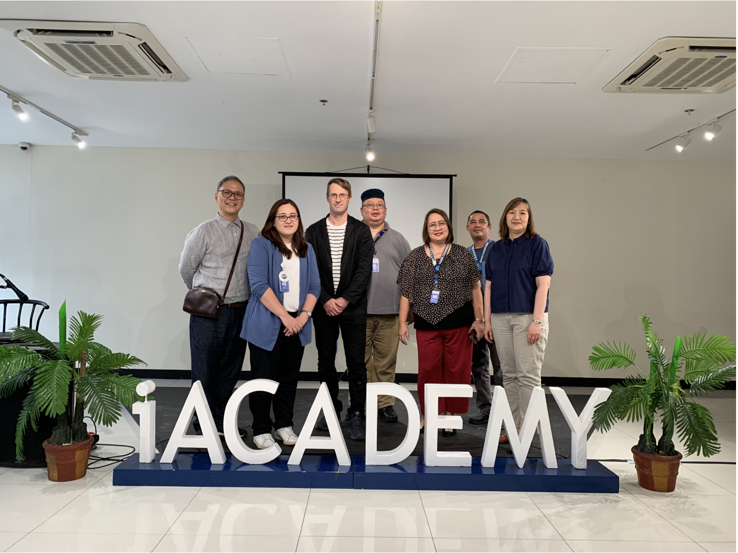 staff and faculty including Philippe at iAcademy