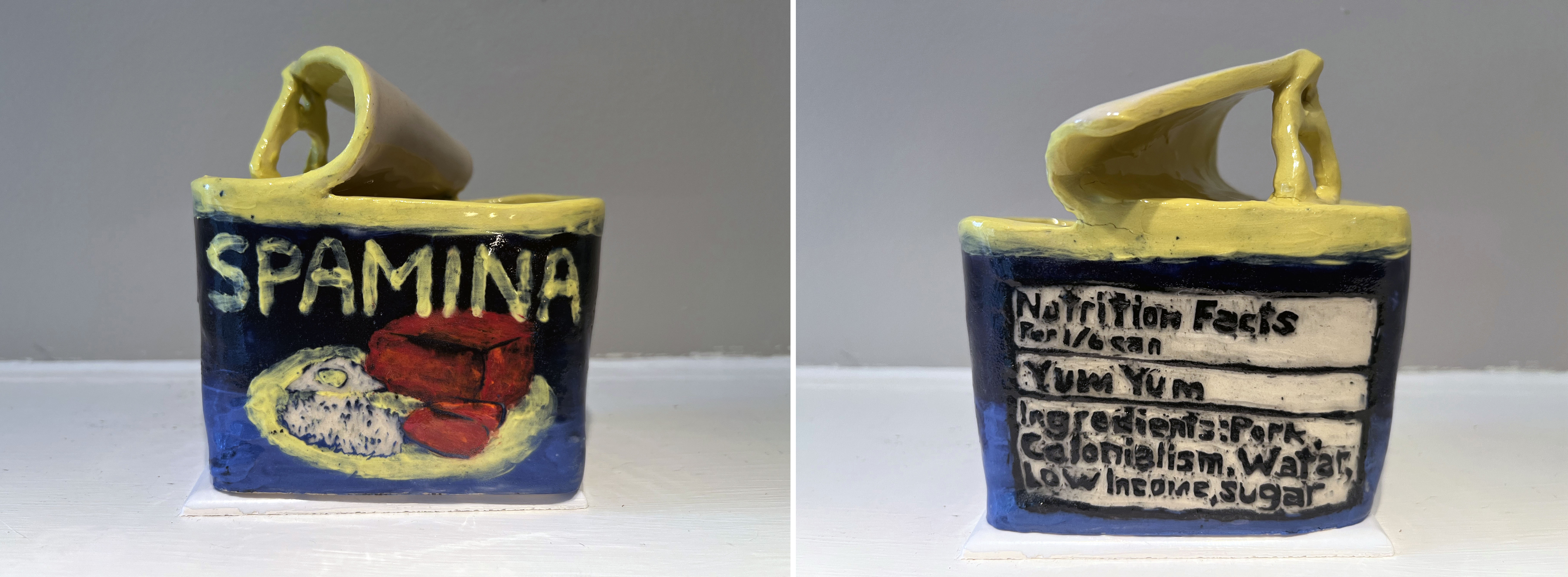 SPAMINA, 2024, Glazed Ceramic, 12 x 10 x 7 cms © Carmina Miana, courtesy of the artist