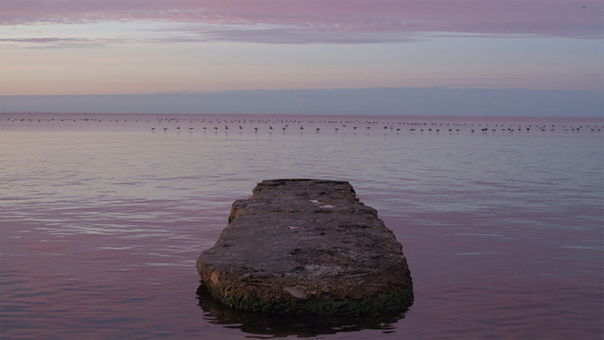 A work from the series, Vantage Point – Passing (The Groyne), by April Hickox