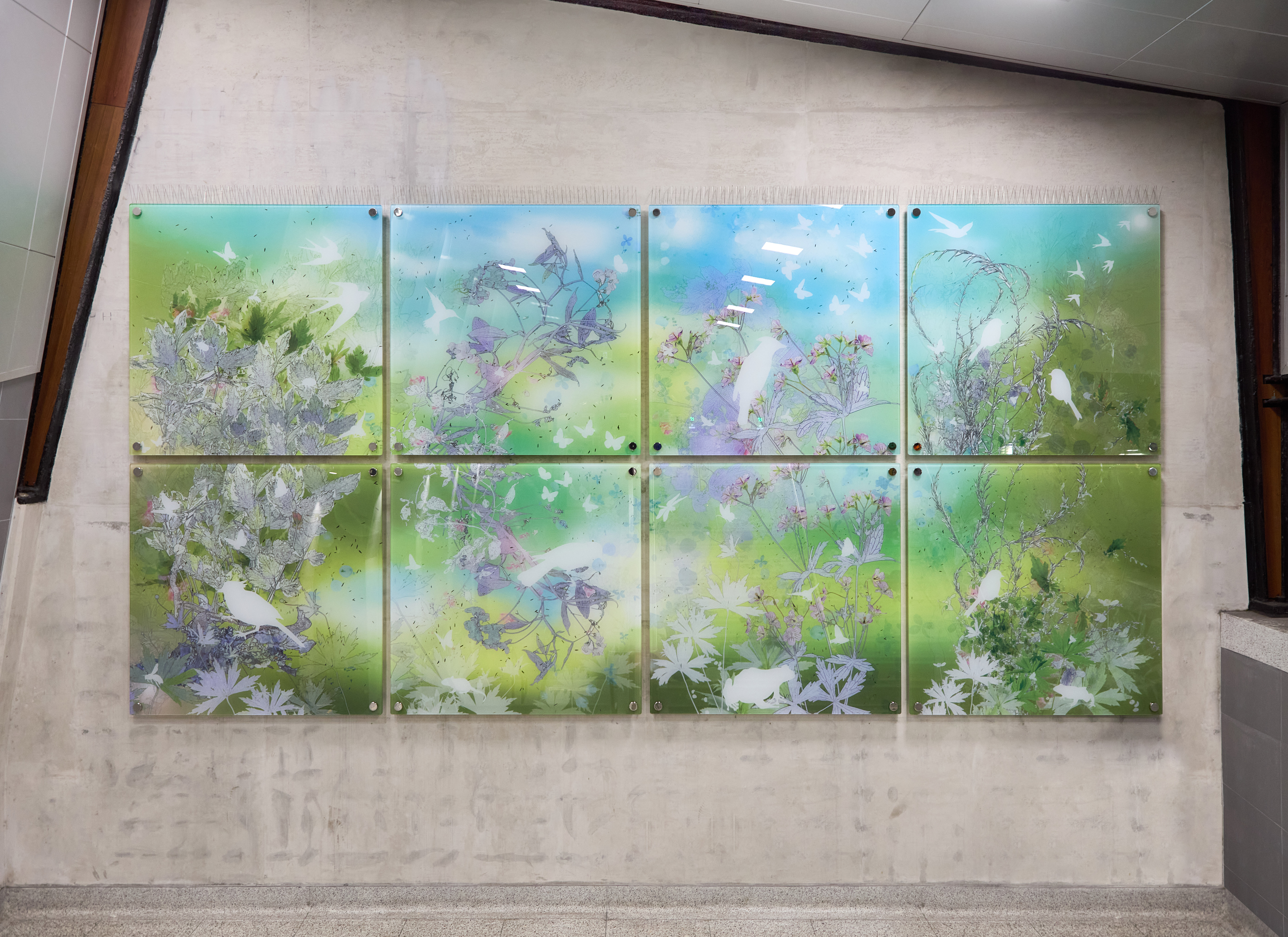 Field, an installation at Donlands station in Toronto.