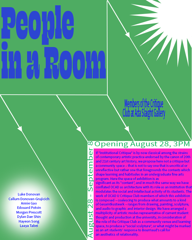 Green background poster of student project