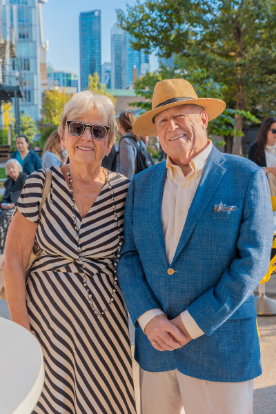 Photograph of two guests attending park celebration