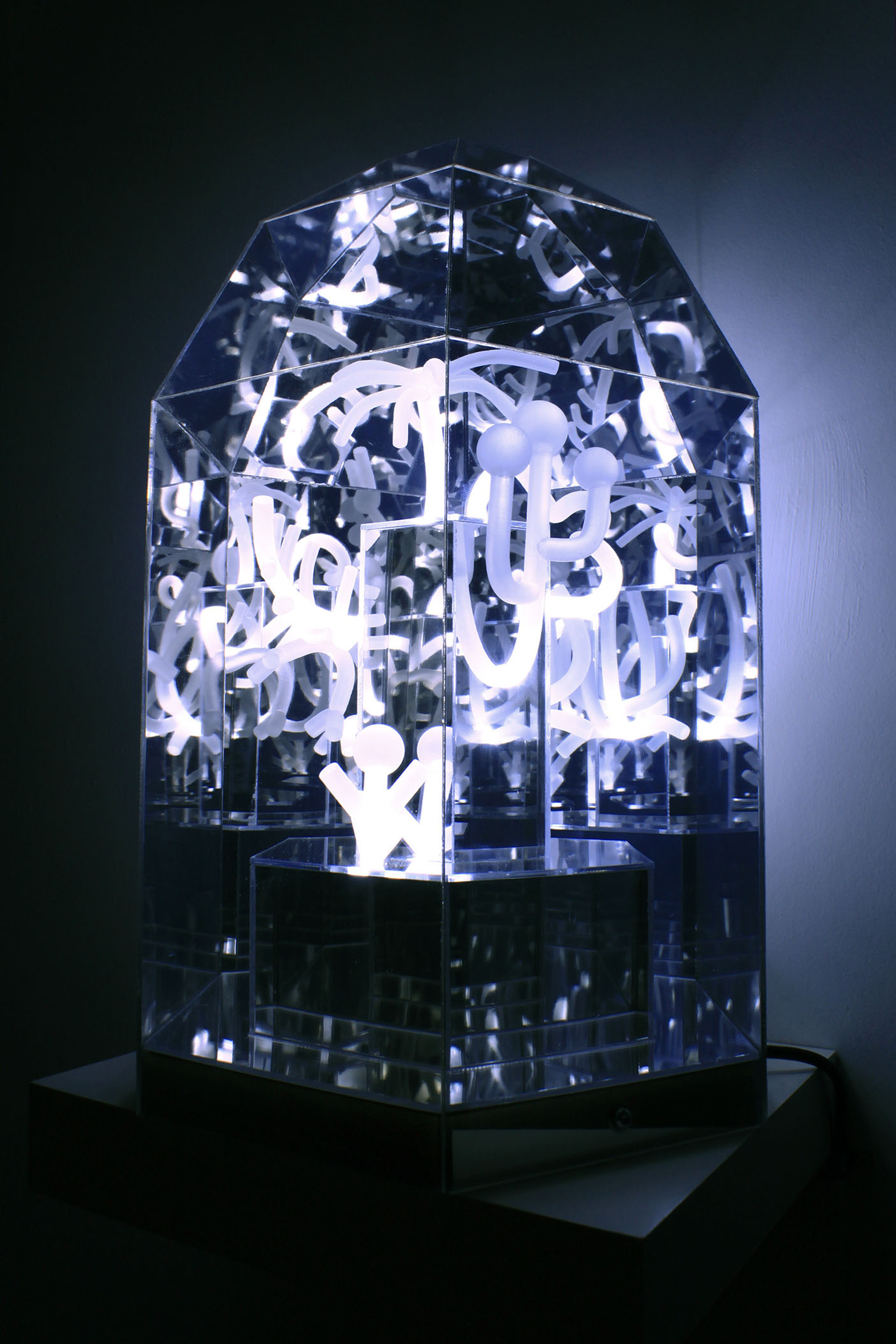 Camille Jodoin-Eng, Greenhouse, 2015, Acrylic, MDF, Electrical Components. Image courtesy of the artist 