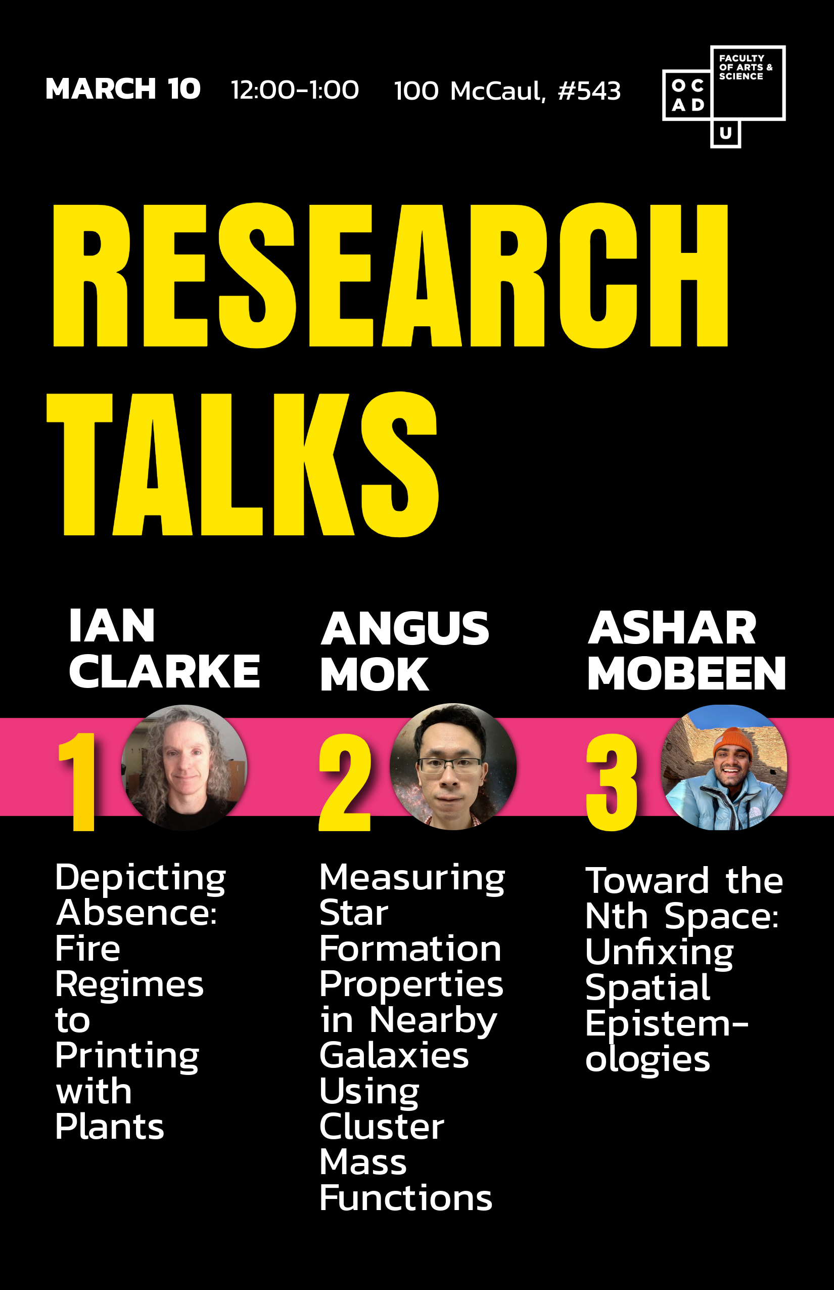 March 10 Research Talks
