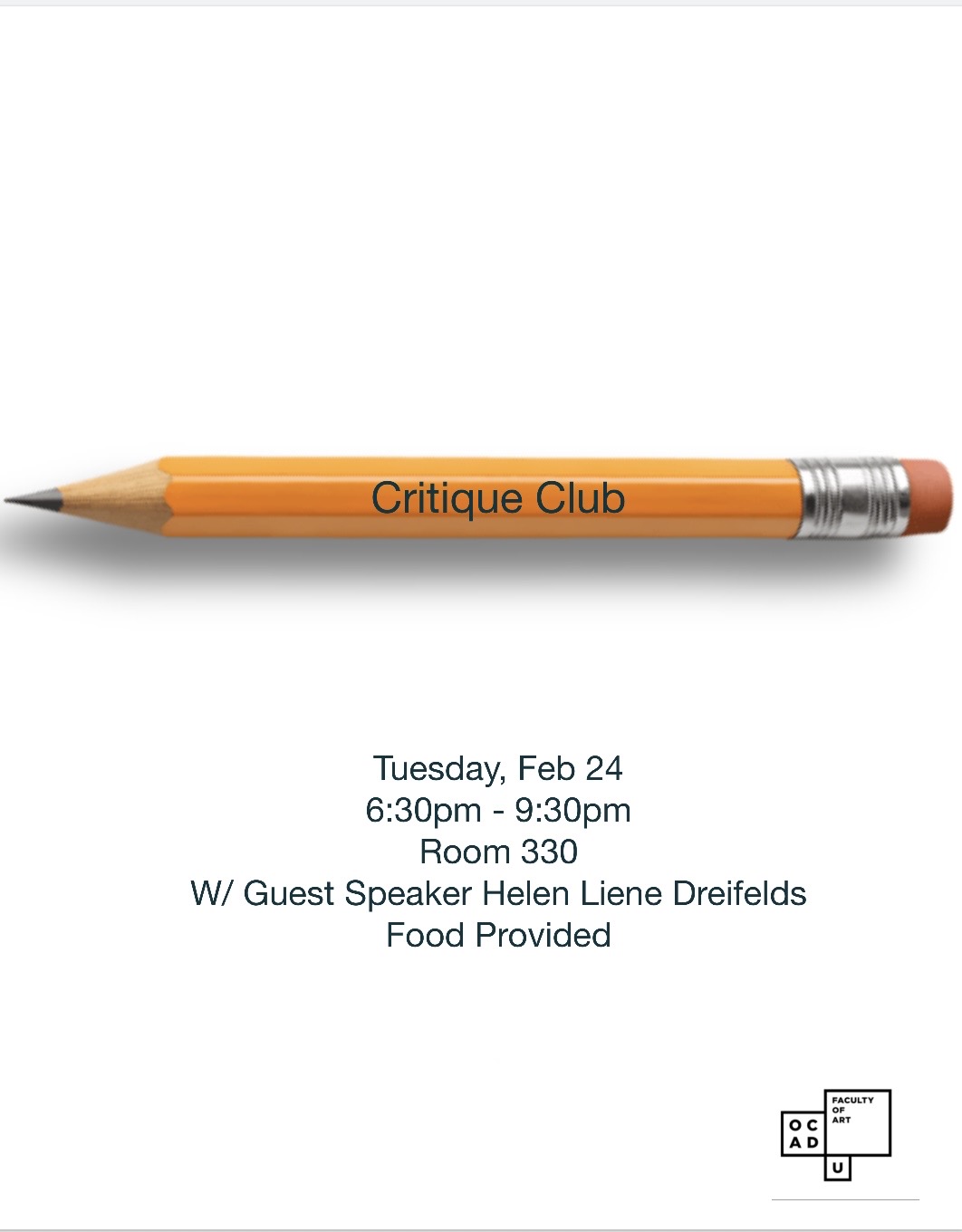 poster with a pencil