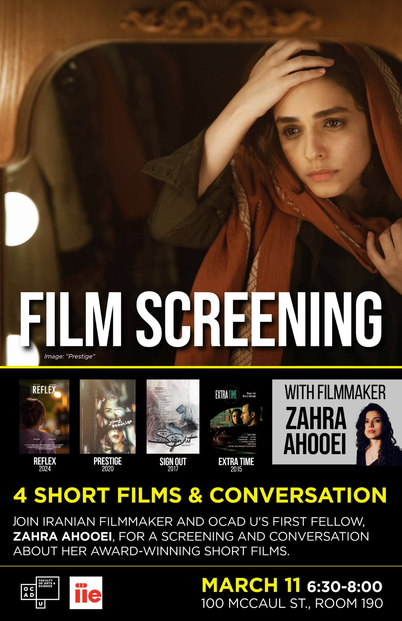 Zahra Ahooei Film Screening, March 11, 2026