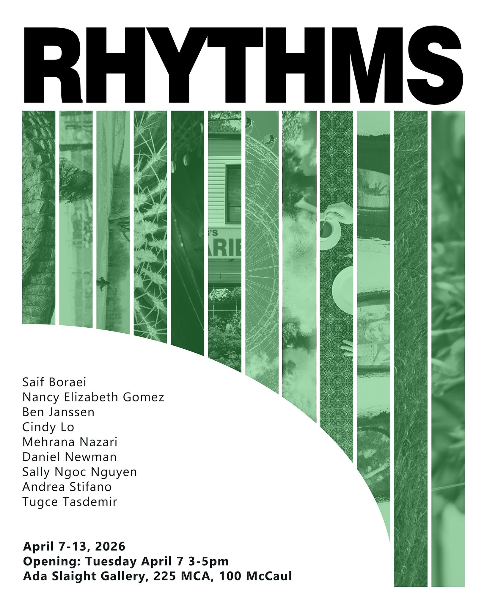 BIPOC Photo club exhibition poster with artist list and location info