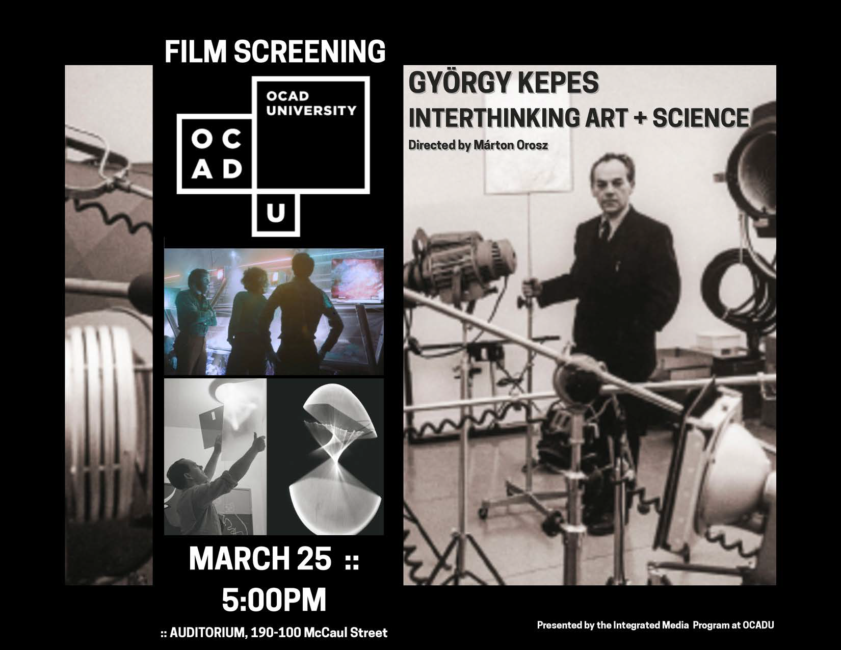 Screening Poster with stills: Gyorgy Kepes: Interthinking Art + Science