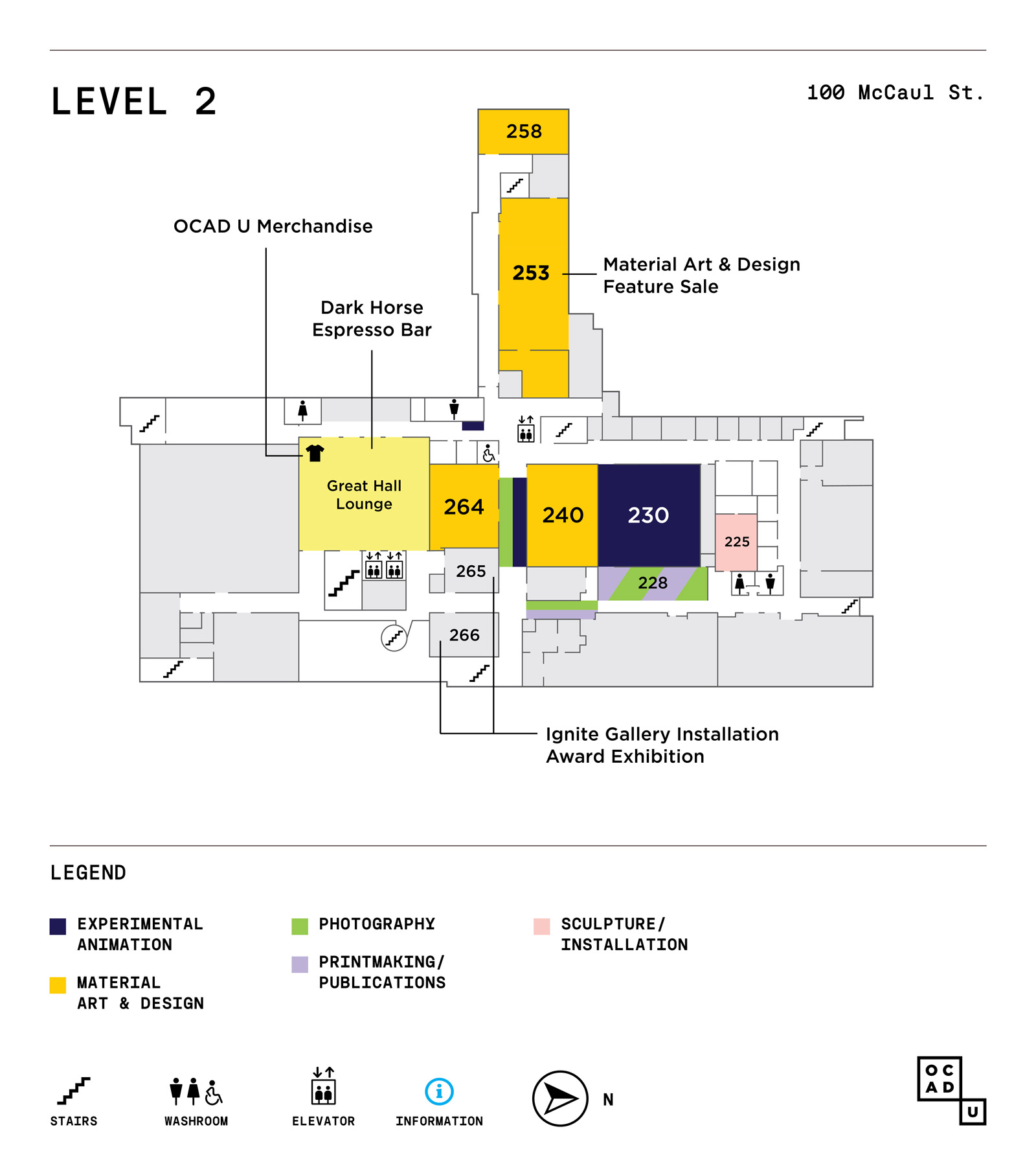 GradEx 111 Map - 100 McCaul Level 2