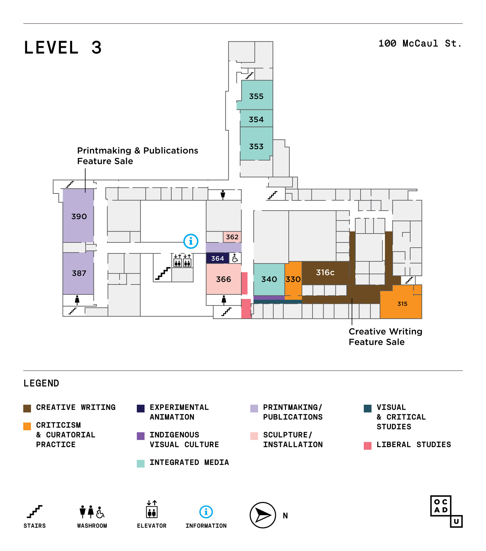 GradEx 111 Map - 100 McCaul Level 3