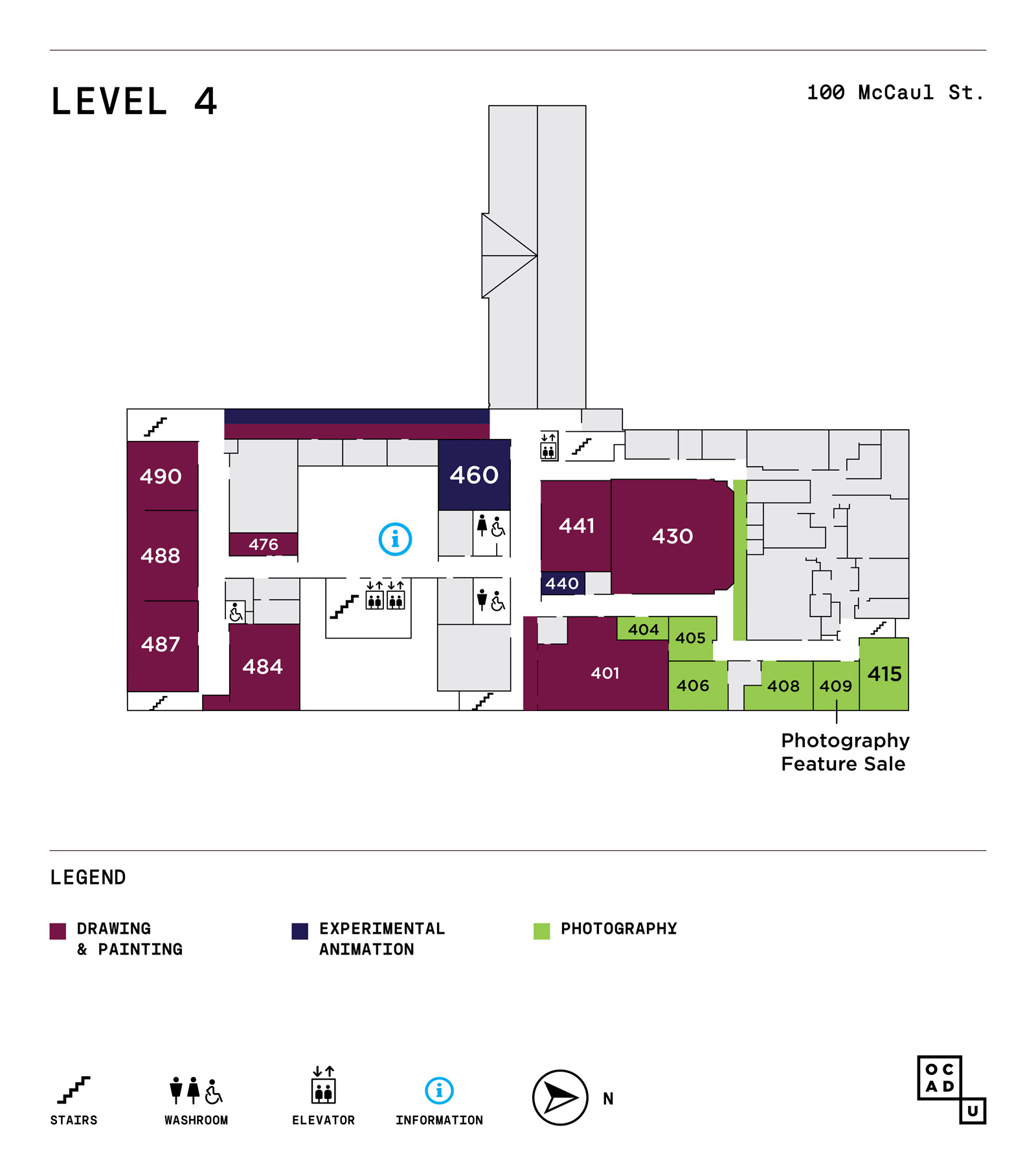 GradEx 111 Map - 100 McCaul Level 4