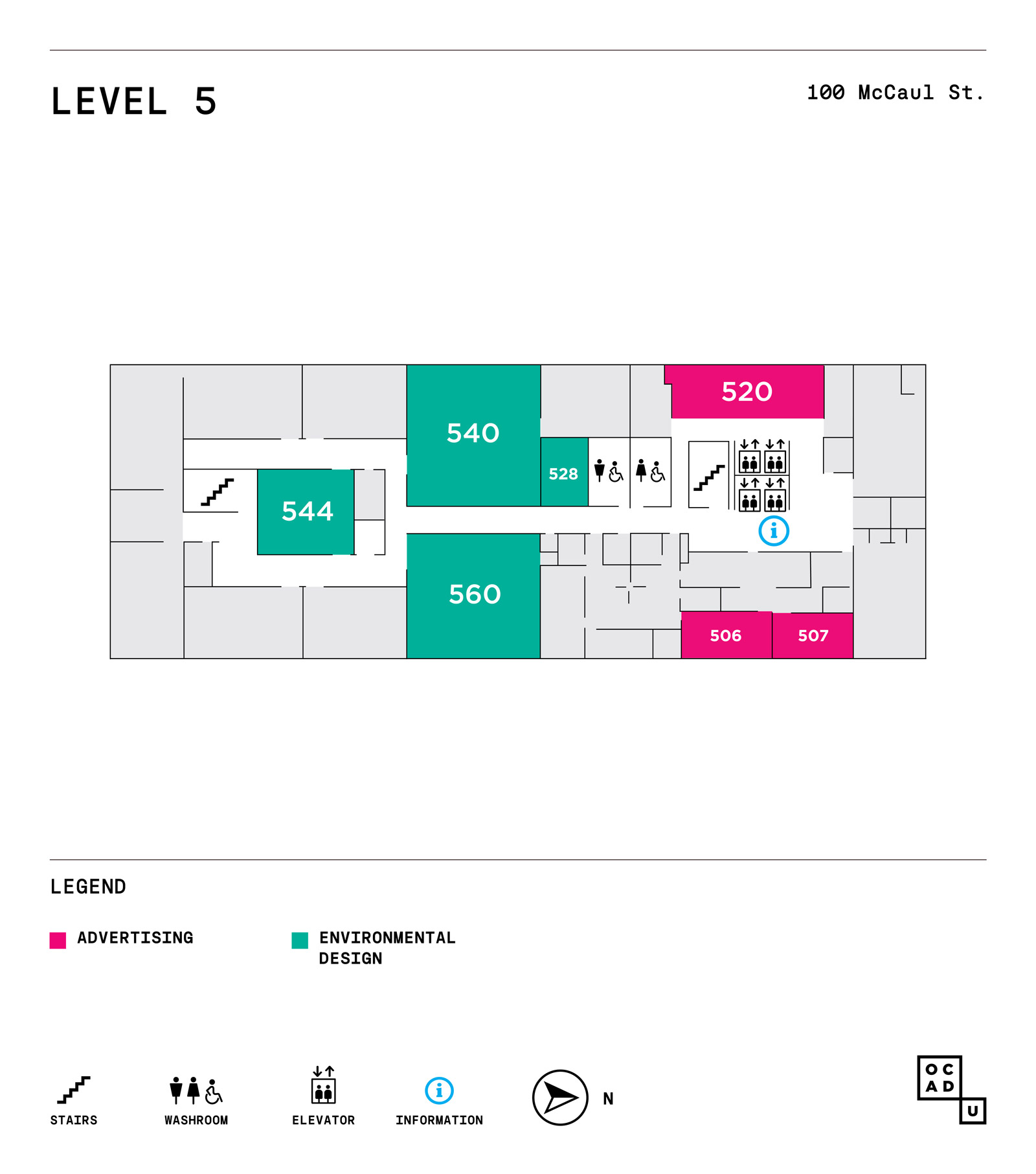 GradEx 111 Map - 100 McCaul Level 5