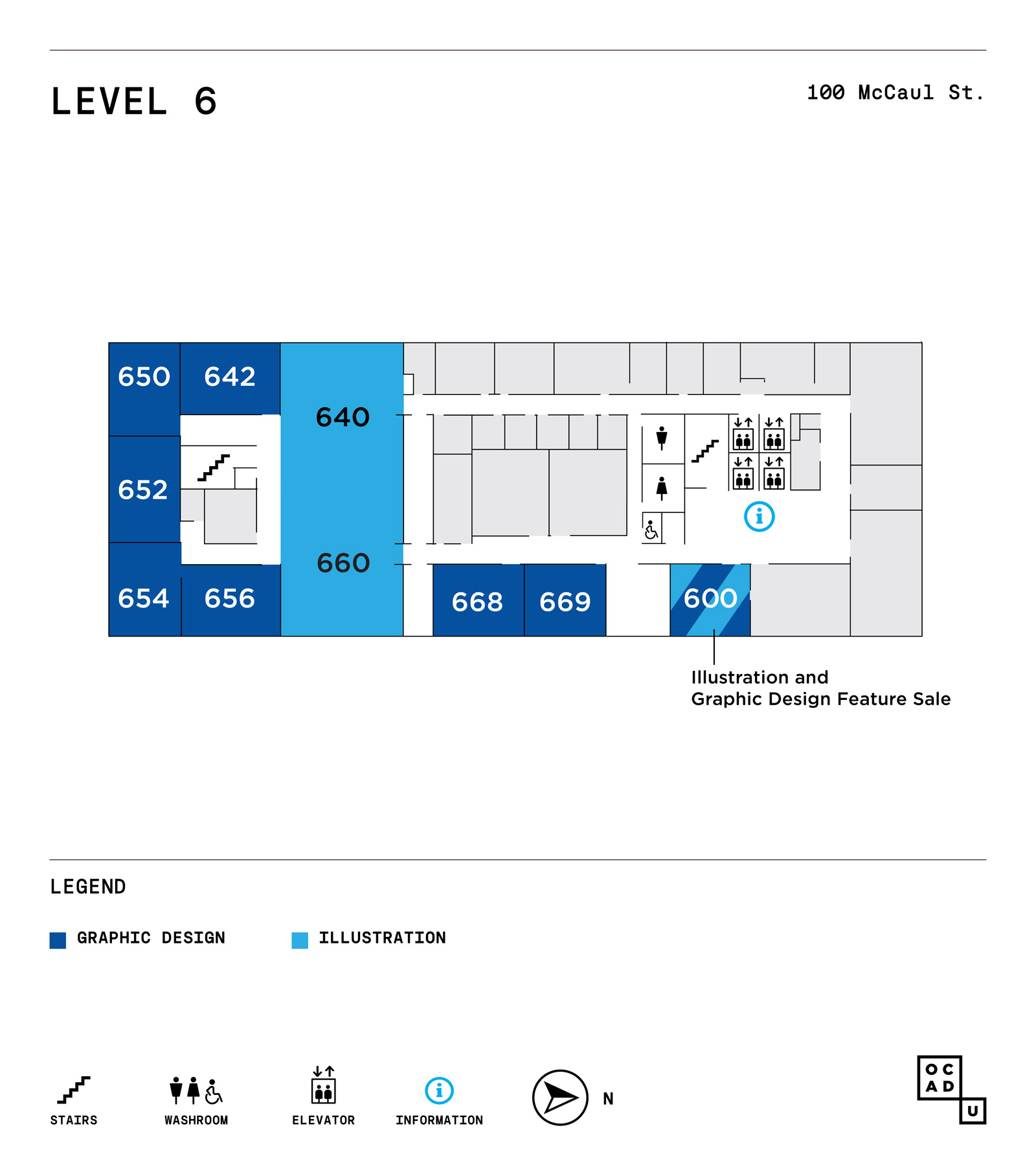 GradEx 111 Map - 100 McCaul Level 6