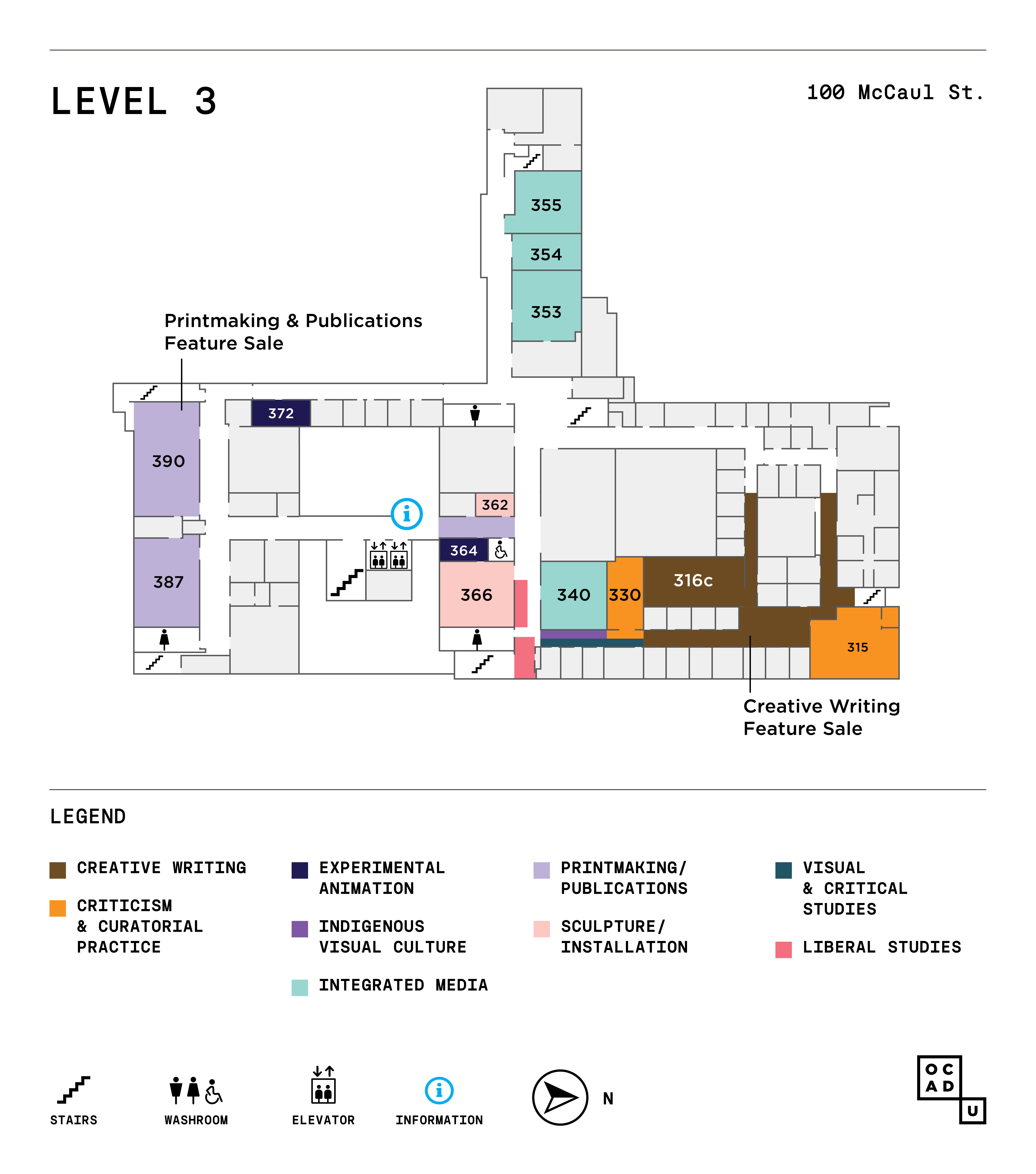 GradEx 111 Map - 100 McCaul Level 3