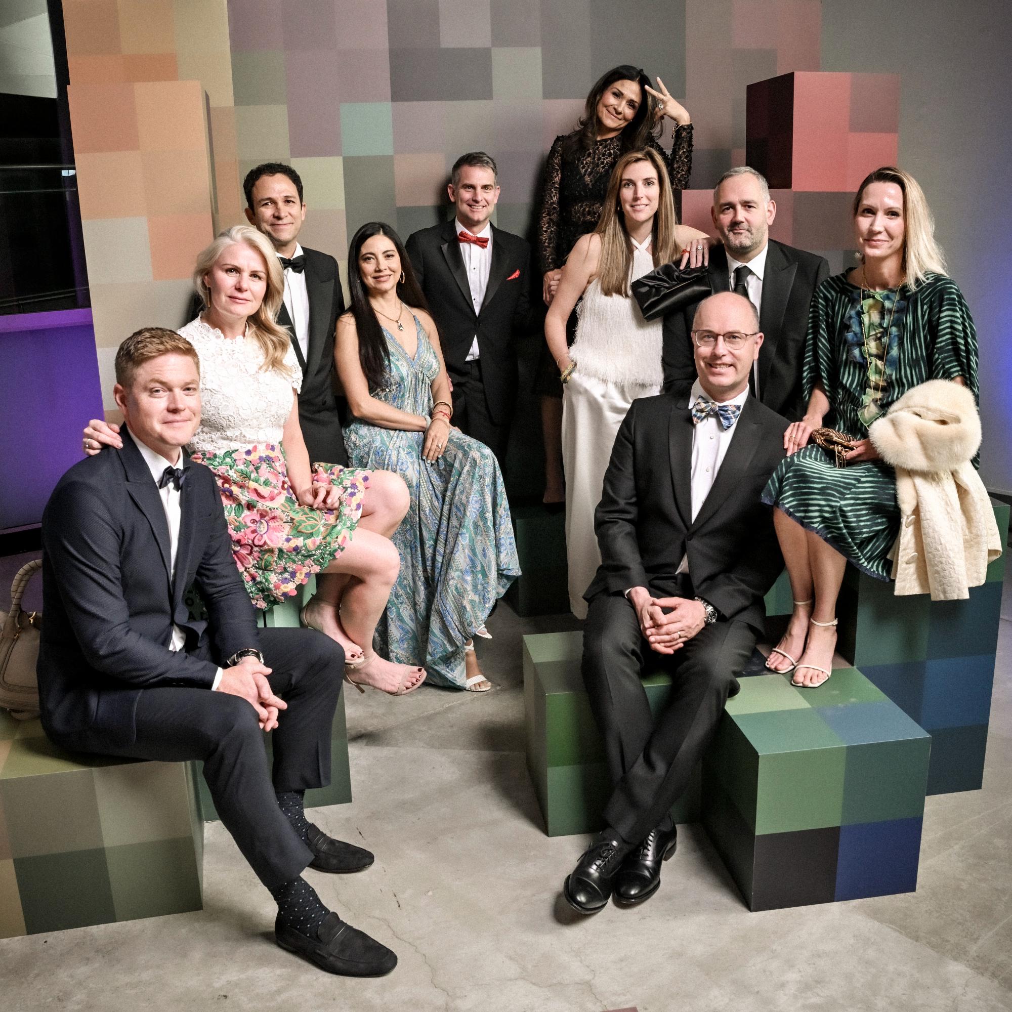 Group of people posing for a photo at the Gala