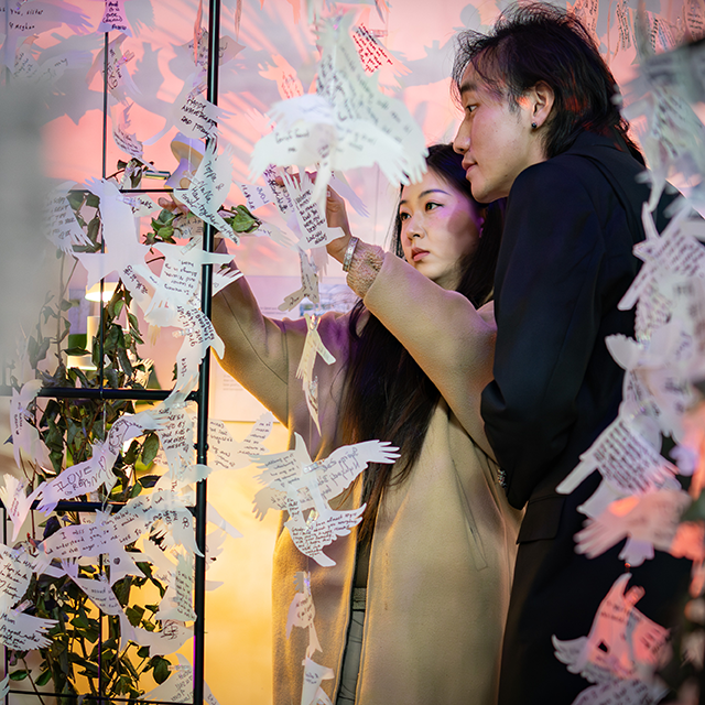 The project's memory garden. 