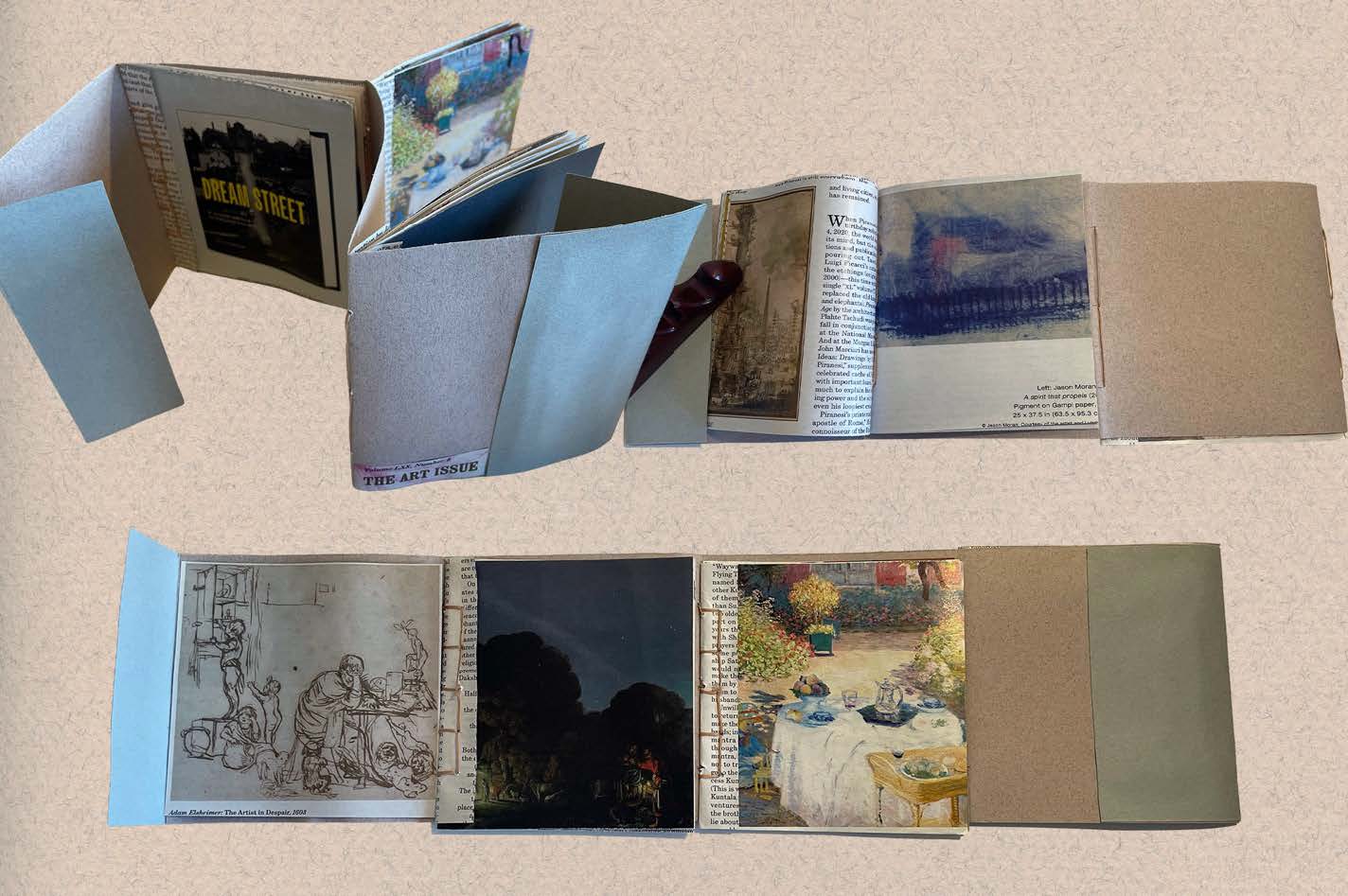 Concertina, 2024, drawing paper, magazine pages,14 x 19 cm © Nancy Yang, courtesy of the artist