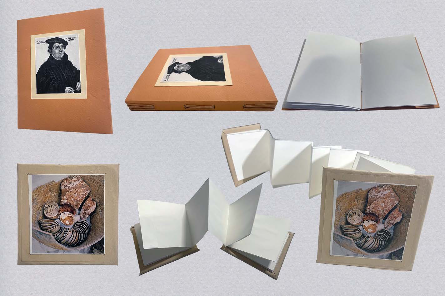 Folded Book, 2024, drawing paper, magazine pages, 12 x 12 cm © Nancy Yang, courtesy of the artist