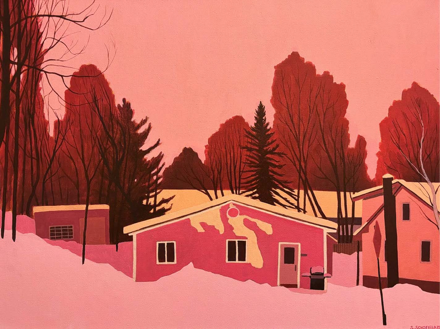 It was a Wednesday, 2025, acrylic on canvas, 24 x 18 inches © Steph Schofield, courtesy of the artist