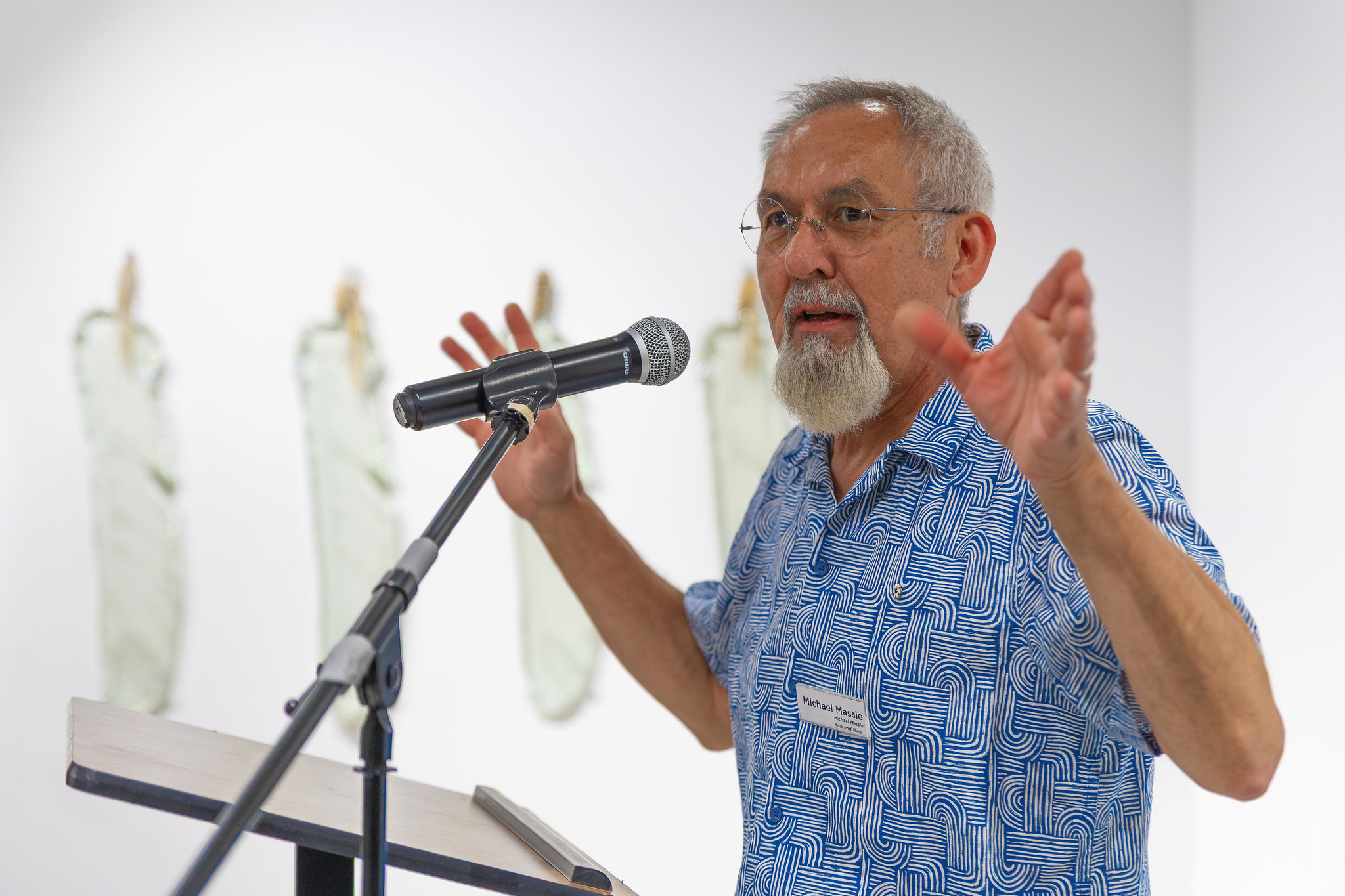 Dr. Massie speaking at the opening