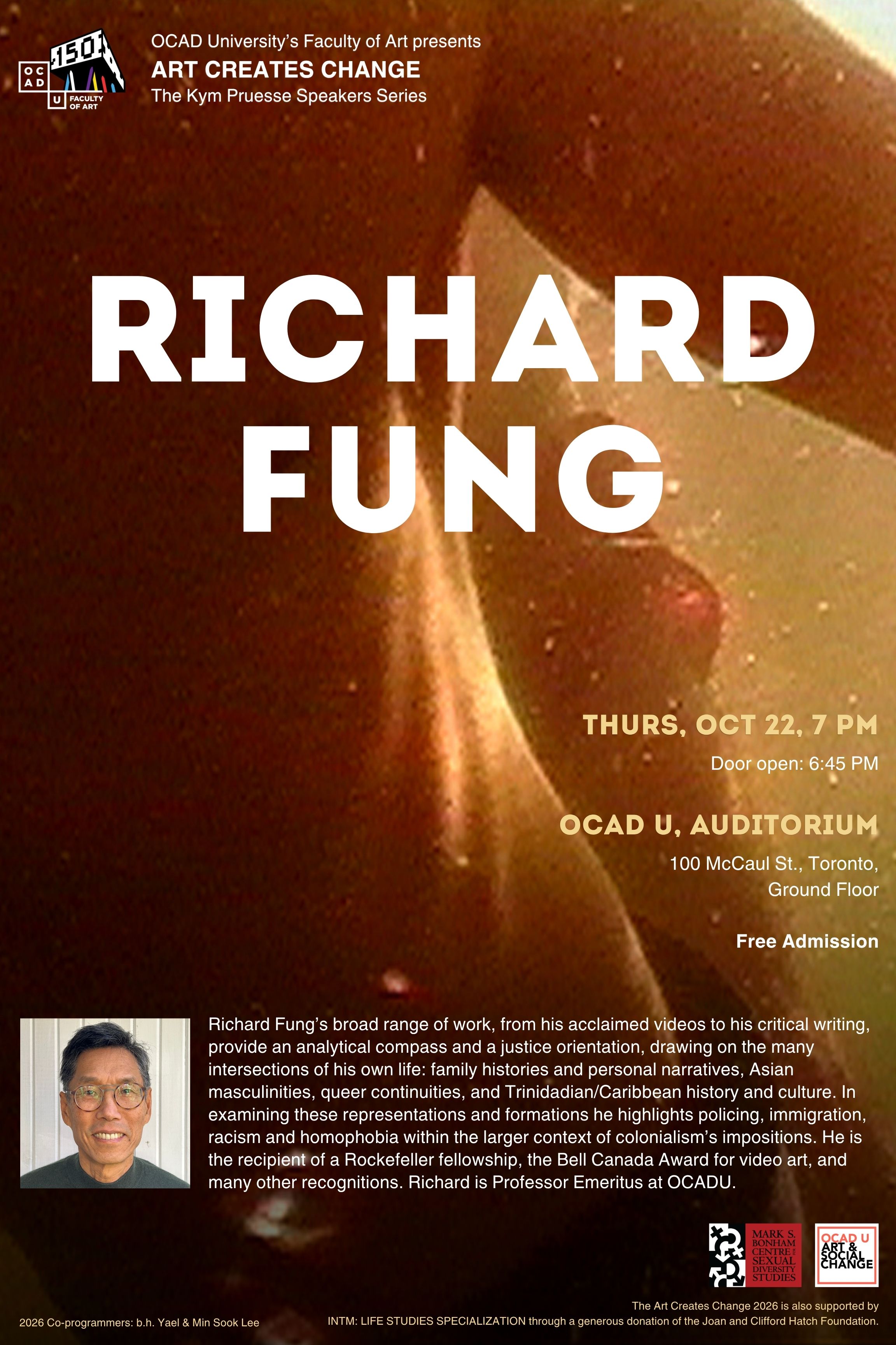 Art Creates Change poster: Richard Fung