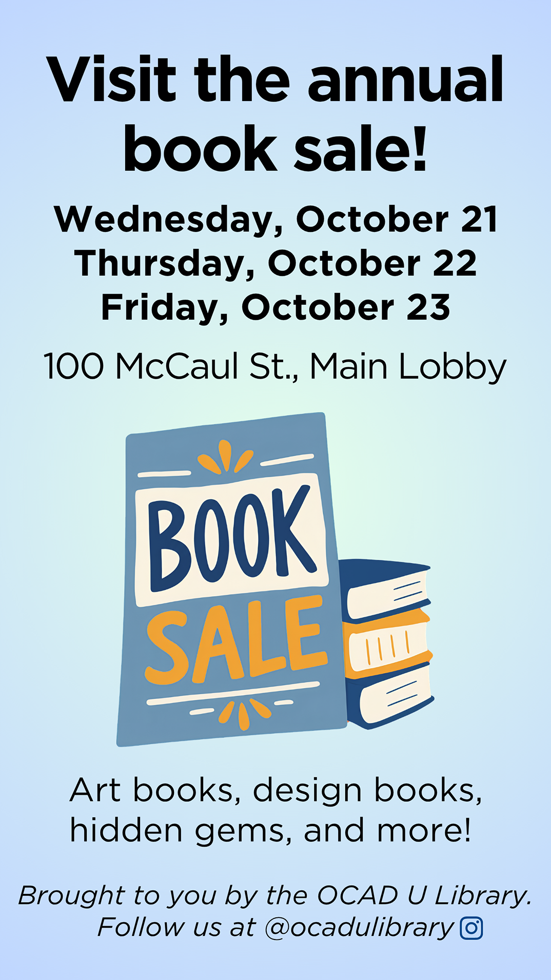Book sale poster