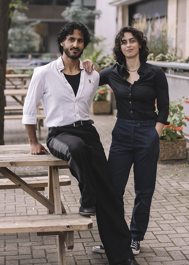 Left to right: Marzuq Vohra and Vienna Pighin