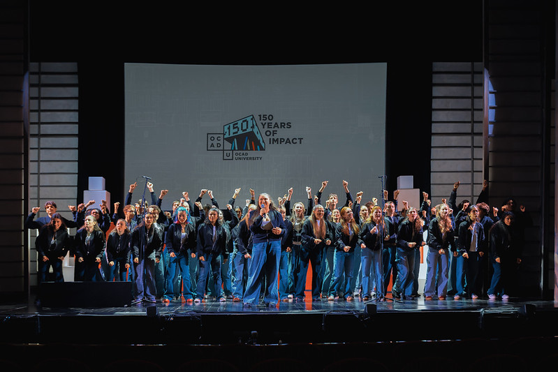 Etobicoke School of the Arts Show Choir on stage