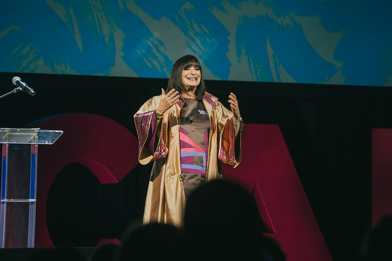 Jeanne Beker on stage