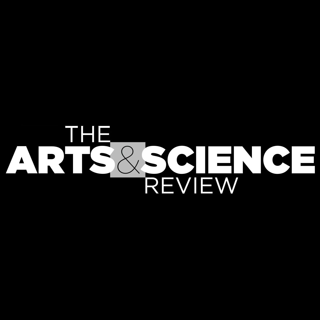 "The Arts & Science Review" in white text on black background
