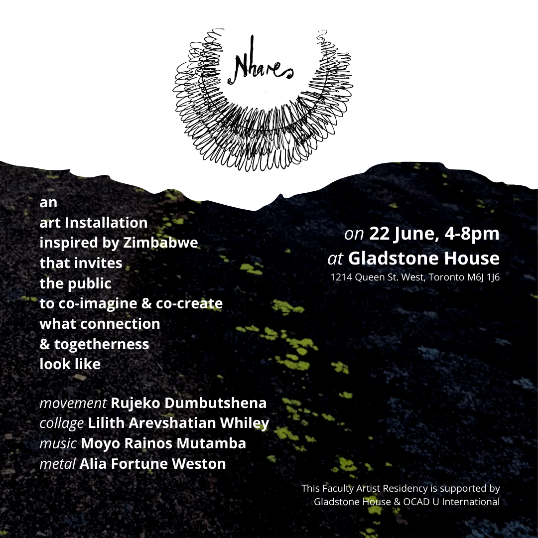 Nhare - Artist Residency exhibition poster