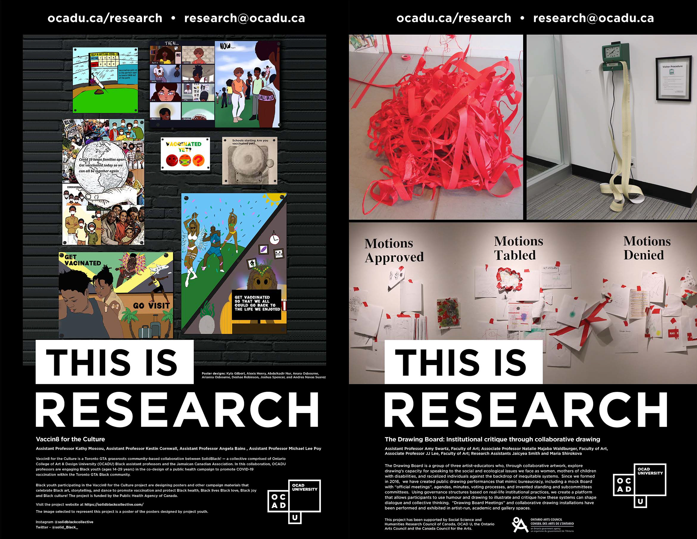 An image of two research posters side by side