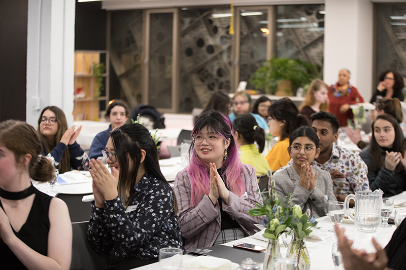 Image of attendees at the student awards dinner