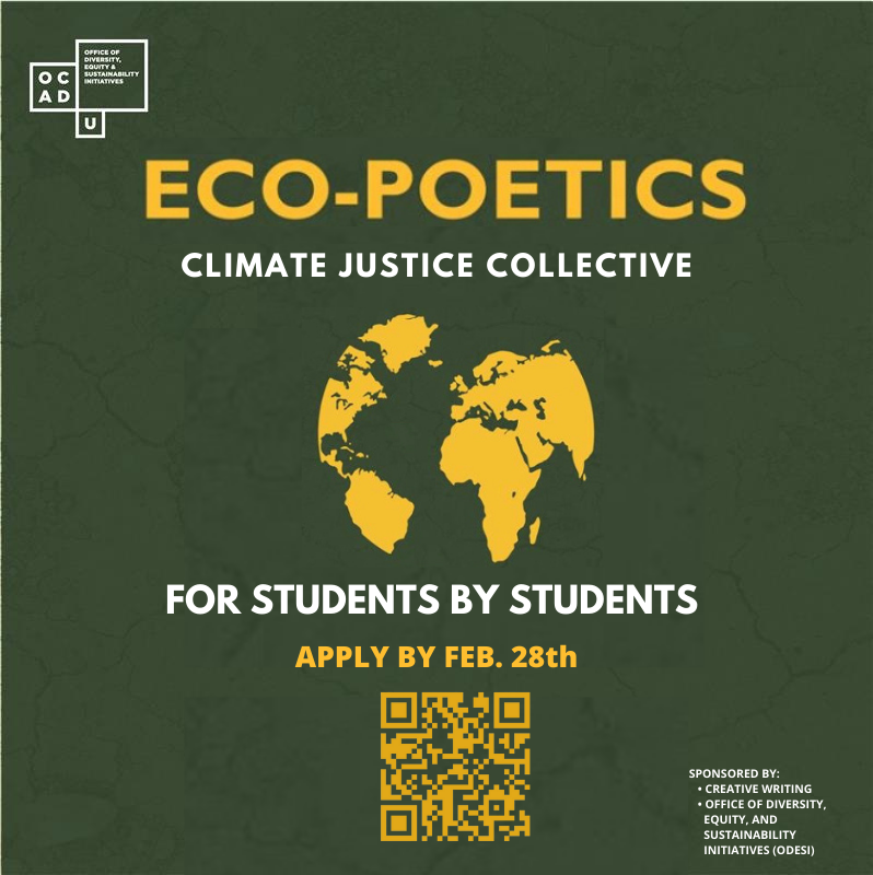 Eco-poetics call for applications banner