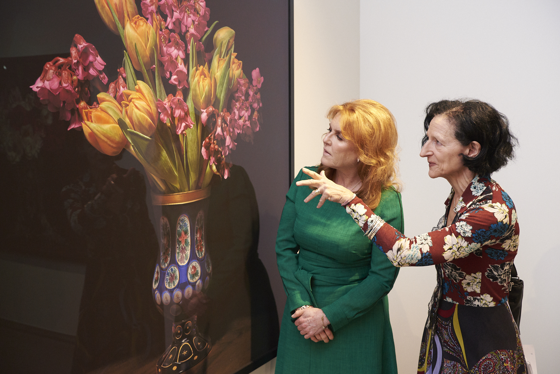 Sarah, Duchess of York, with President Sara Diamond at Onsite Gallery, photo by Kathryn Hollinrake  