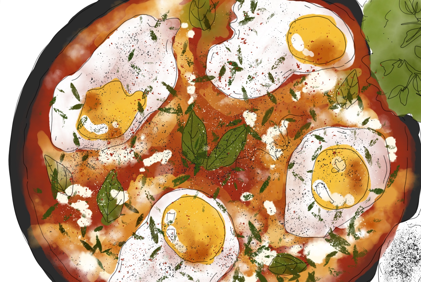 eggs in a dish