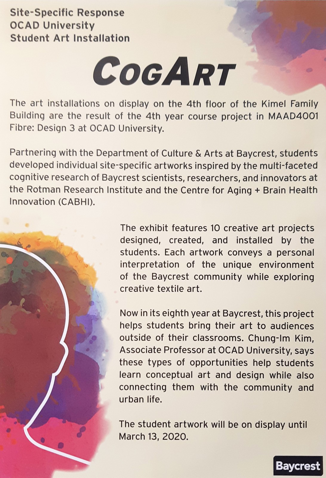 CogArt Textile Exhibition 