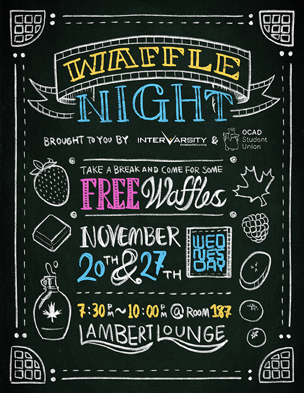 Waffle Night poster November 2019