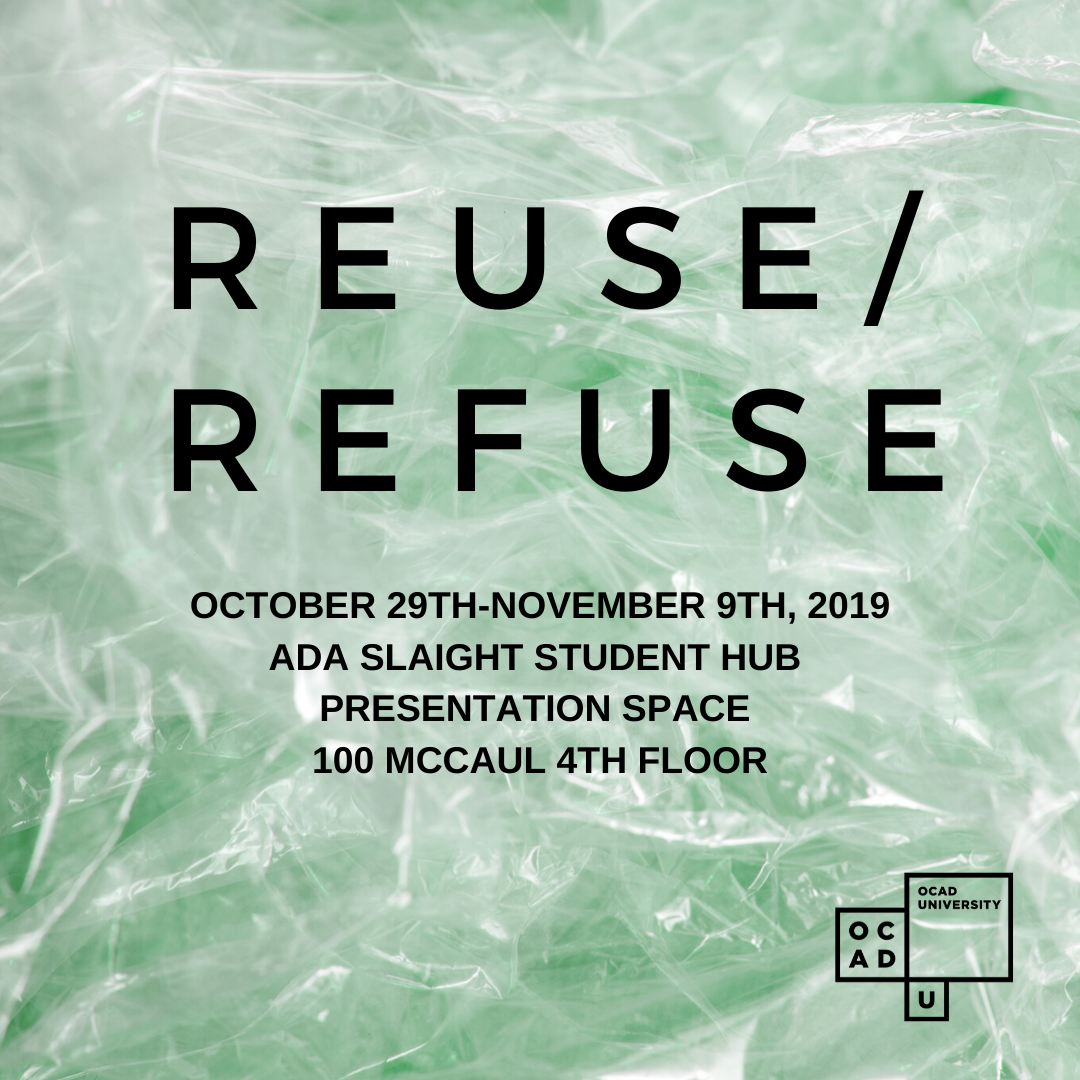 reuse refuse text on green background