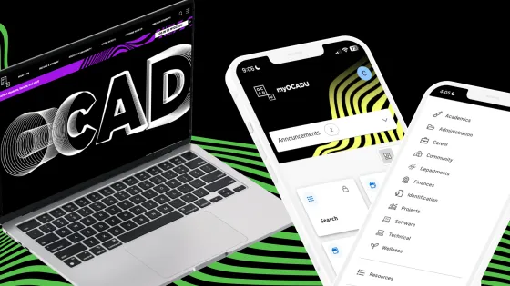 New OCAD U website and myOCADU App
