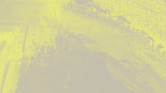 Yellow paint on a brown canvas