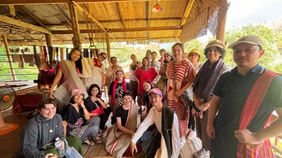 Group photo of people who participated in the "Preservation And Perseverance: Cultural Heritage And Contemporary Practice In Thailand"