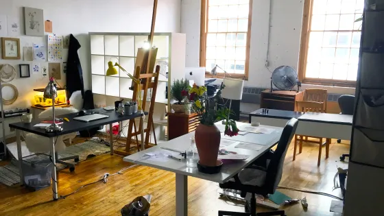401 Richmond illustration studio.
