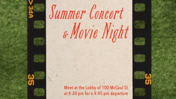 Summer concert and movie night